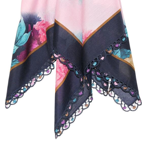 Tulbent Scarf Handmade Crochet Detailing NWOT - Picture 8 of 9